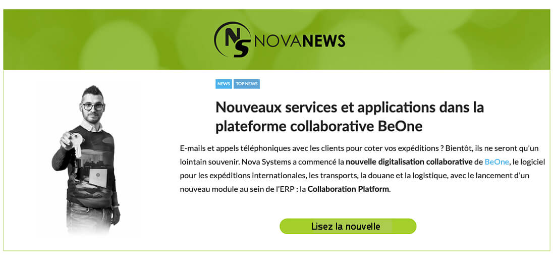 Plateforme collaborative - lisez la nouvelle sur notre site nova news